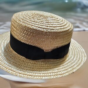 Torrid Tan Straw Hat with Black Band